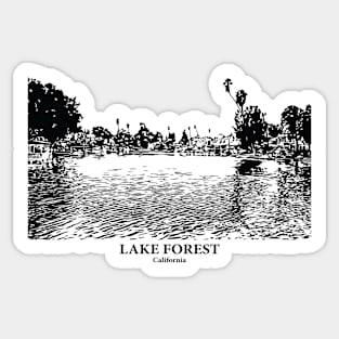 Lake Forest - California Sticker